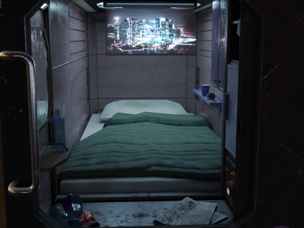 Cyberpunk sleepingpod